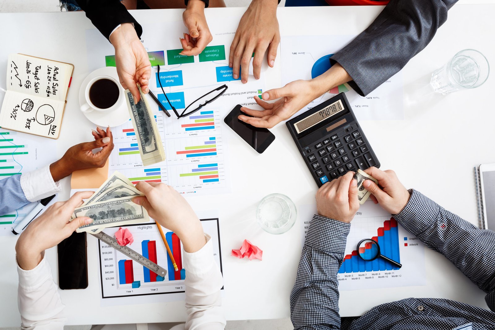Small business owner reviewing working capital and cash flow options with Business Access USA