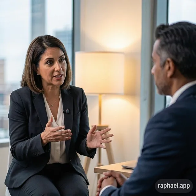 Bilingual specialist guiding a Latino entrepreneur through funding options